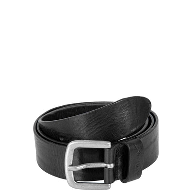 Cintura in pelle pull up - Nera (BLT18-100)