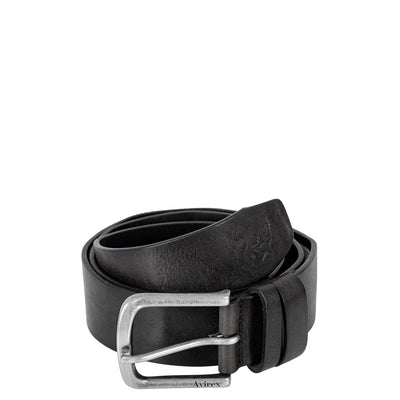 Cintura in pelle pull up - Nera (BLT19-100)