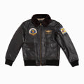 G1 Patch Leather Jacket - Brown