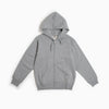 Zip Up Sweat Hoodie - Light Gray