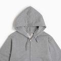 Zip Up Sweat Hoodie - Light Gray