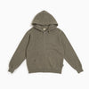 Fade Wash Zip-Up Hoodie - Olive