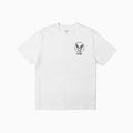 T-shirt stampata a collo alto - Bianco