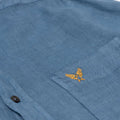 Camicia in Lino tintocapo - Blu Avio