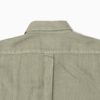 Camicia in Lino tintocapo - Verde Salvia