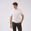 T-shirt Supima® a collo alto - Bianca