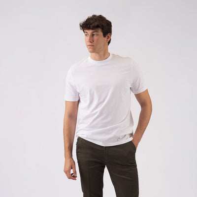 T-shirt Supima® a collo alto - Fly Green