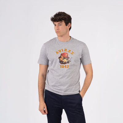 T-shirt stampata in cotone Cane - Bianco