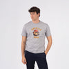 T-shirt stampata in cotone Cane - Grigio