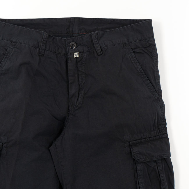 Vintage Gabardine Cargo Shorts - Dark Blue