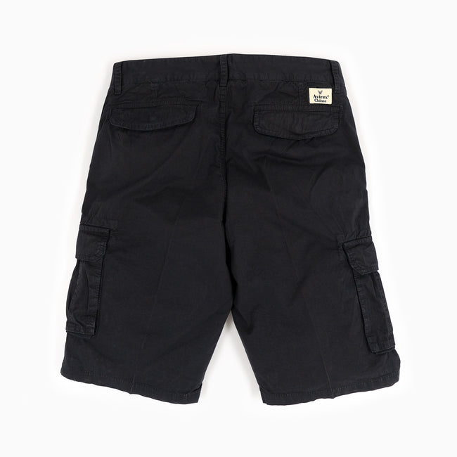 Vintage Gabardine Cargo Shorts - Dark Blue