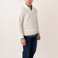 Wool Blend Bowen Sweater - Milk White