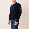 Wool Blend Crewneck - Dark Blue