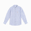 Buckley Shirt in Linen - White/Blue