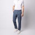 Chinos in Comfort Popeline Leggero - Aviation Blue