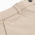 Bermuda Chinos in Comfort Gabardine Leggera - Khaki