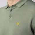 Cotton Knitted Polo - Fly Green