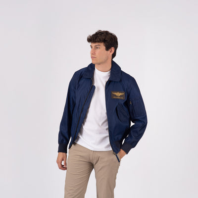 CWU Bomber in nylon leggero - Blu Navy