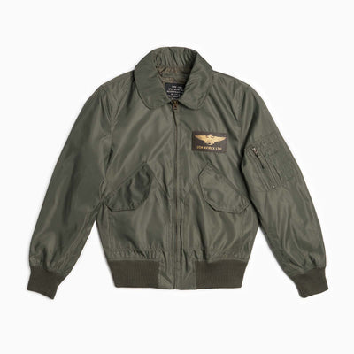 CWU Bomber in nylon leggero - Verde Militare