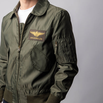 CWU Bomber in nylon leggero - Verde Militare