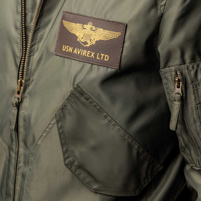 CWU Bomber in nylon leggero - Verde Militare