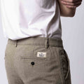 Millennium Misto Lino a Righe - Fly Green/Beige