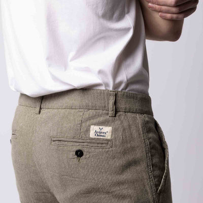 Millennium Misto Lino a Righe - Fly Green/Beige