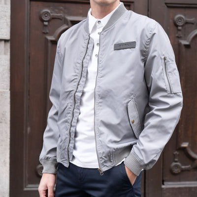 Giacca Estiva Bomber MA-1 - Grigio Chiaro