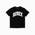 T-shirt stampata in cotone Avirex - Nero