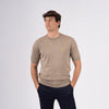 Wings T-shirt lavorata a maglia a maniche corte - Khaki