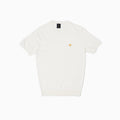Wings T-shirt lavorata a maglia a maniche corte - Bianco Latte
