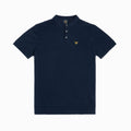 Cotton Knitted Polo - Dark Blue