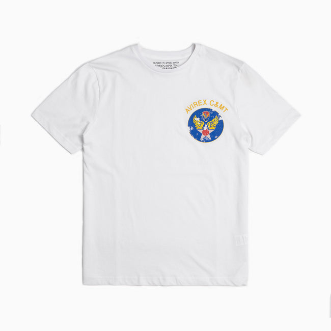 Printed T-Shirt - Stars&Wings - White